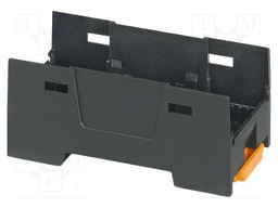 Enclosure base; black; UL94V-0; EH 35 F; for DIN rail mounting