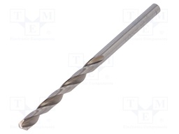 Drill bit; for metal; Ø: 4mm; L: 75mm; HSS; Working part len: 43mm