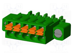 Connector: pluggable terminal block; plug; female; straight; 5.5A