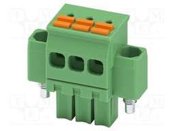 PCB connector, nominal cross section: 1.5 mm2, color: green,
