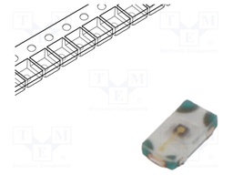 LED; SMD; 1005; yellow; 72÷180mcd; 1x0.5x0.2mm; 120°; 1.75÷2.35V