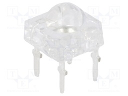 LED Super Flux; 7.62x7.62mm; bicolour; red/white; 1560÷2300mcd