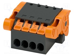 PCB connector, nominal cross section: 1.5 mm2, color: black,