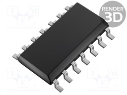IC: operational amplifier; 1MHz; Ch: 4; SO14; 1.8÷6VDC; reel,tape