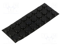 Mount.elem: self-adhesive foot; black; 24pcs.