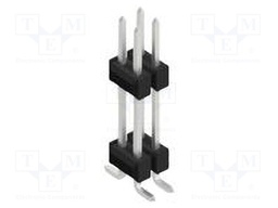 Connector: pin strips; pin header; male; PIN: 4; 2.54mm; SMT; 2x2