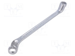 Wrench; box; 16mm,17mm; chromium plated steel; L: 255mm; offset