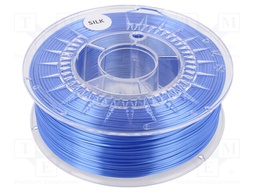 Filament: SILK; 1.75mm; blue; 225÷245°C; 1kg; Table temp: 50÷60°C