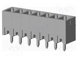 Connector: pluggable terminal block; socket; male; on PCBs