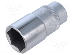 Socket; 6-angles,socket spanner; 30mm; 1/2"; Plating: chromium