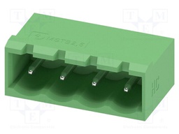 PCB headers, nominal cross section: 2.5 mm?, color: green, n
