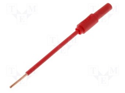 Test probe; 10A; red; Tip diameter: 1.7mm; Socket size: 4mm; 70VDC