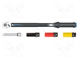 Wrench; torque,rattle; 499mm; 40÷200Nm; 1/2"; 3%