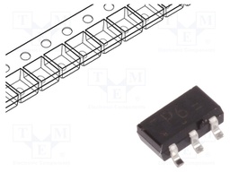 IC: digital; buffer; Channels: 2; SMD; TSOP6; Series: HC; 2÷6VDC