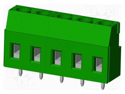 Connector: PCB terminal block; terminal; Plating: tinned; on PCBs