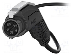 EMobility: cable; 1x18AWG,3x10AWG; 240VAC; 12kW; IP44; 5.49m; 50A