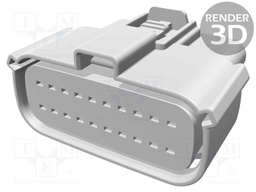 Connector: wire-wire; MX150; plug; female; PIN: 20; for cable; 3.5mm
