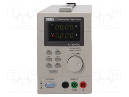 Power supply: programmable laboratory; Channels: 1; 0÷30VDC; 10mV