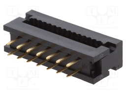 IDC transition; PIN: 14; IDC,THT; for ribbon cable; 1.27mm; 1A
