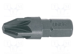 Screwdriver bit; Pozidriv®; PZ1; Overall len: 25mm; 3pcs.