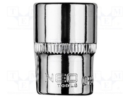 Socket; 6-angles,socket spanner; HEX 13mm; 1/4"