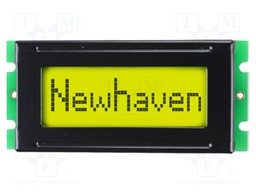 Display: LCD; STN Positive; 8x1; yellow-green; 53x25mm; LED; 2x7