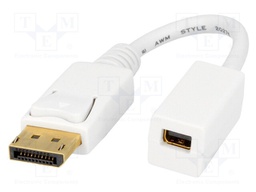 Adapter; DisplayPort plug,mini DisplayPort socket
