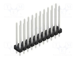Connector: pin strips; pin header; male; PIN: 22; 2.54mm; THT; 2x11