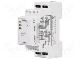 Voltage monitoring relay; phase asymmetry,phase failure; CA