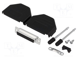 D-Sub; PIN: 25; plug; female; soldering; for cable