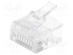 Plug; RJ45; PIN: 8; short; Layout: 8p8c; IDC,crimped; for cable
