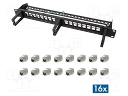 Connector: RJ45; patch panel