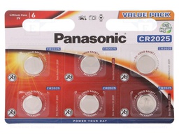 Battery: lithium; 3V; CR2025,coin; Batt.no: 6; Ø20x2.5mm
