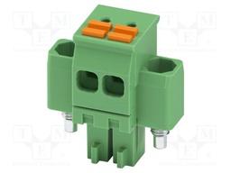 PCB connector, nominal cross section: 1.5 mm2, color: green,