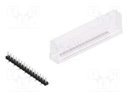 Connector: pin strips; pin header; male; PIN: 15; 2.54mm; SMT; 1x15