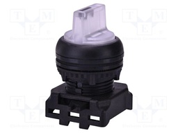 Switch: rotary; 22mm; white; IP65; E; Pos: 2; Ø22.5mm; -25÷65°C