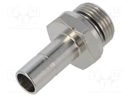 Metal connector; threaded,plug-in; 3/8"; -0.99÷20bar; 10mm