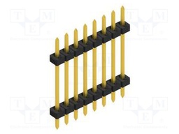 Connector: pin strips; pin header; male; PIN: 8; 2mm; THT; 1x8; 100V