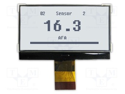 Display: LCD; 128x64; FSTN Positive; white; 69.9x42.9x5.85mm; LED