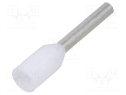 Tip: bootlace ferrule; insulated; copper; 0.5mm2; 8mm; tinned