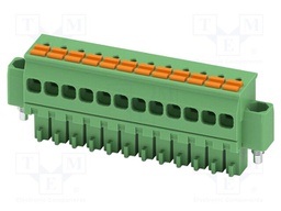 PCB connector, nominal cross section: 1.5 mm2, color: green,