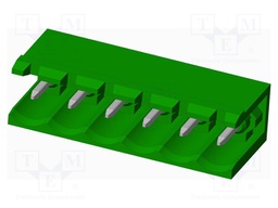 Connector: pluggable terminal block; socket; male; angled 90°