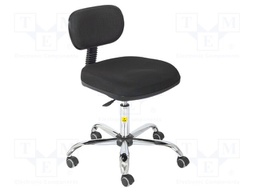 Chair; ESD; Seat dim: 460x430mm; Back dim: 360x210mm; 480÷610mm