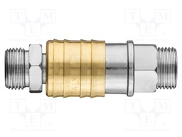 Quick connection coupling; brass; Application: for compressor