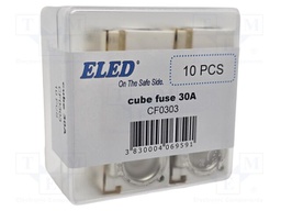 Fuse: fuse; 30A; 58VDC; ceramic,automotive; 20x23.5x11.8mm