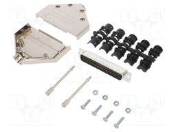 D-Sub; PIN: 37; male; shielded,metalized; straight; soldering