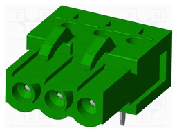 Connector: pluggable terminal block; socket; female; angled 90°