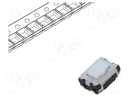 Microswitch TACT; SPST; Pos: 2; 0.02A/15VDC; SMT; none; 2.5mm; white