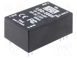 Converter: DC/DC; 26W; Uin: 9÷56V; Uout: 2÷52VDC; Iin: 450mA; 15.6g