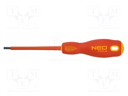 Screwdriver; insulated; slot; SL 2,5; Blade length: 75mm; 1kVAC